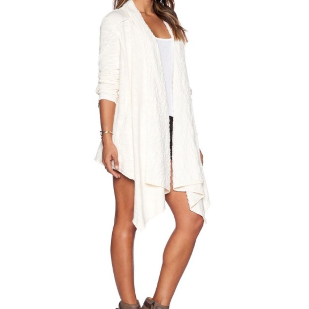 Free People in the loop Cardigan Color Cream/Tea NWT XS